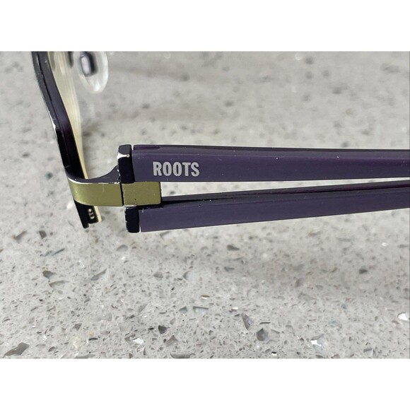 Roots Eyewear PLM CEN 51-18-135 Plum Purple Half Rim Eyeglasses Frames ONLY - Picture 4 of 8